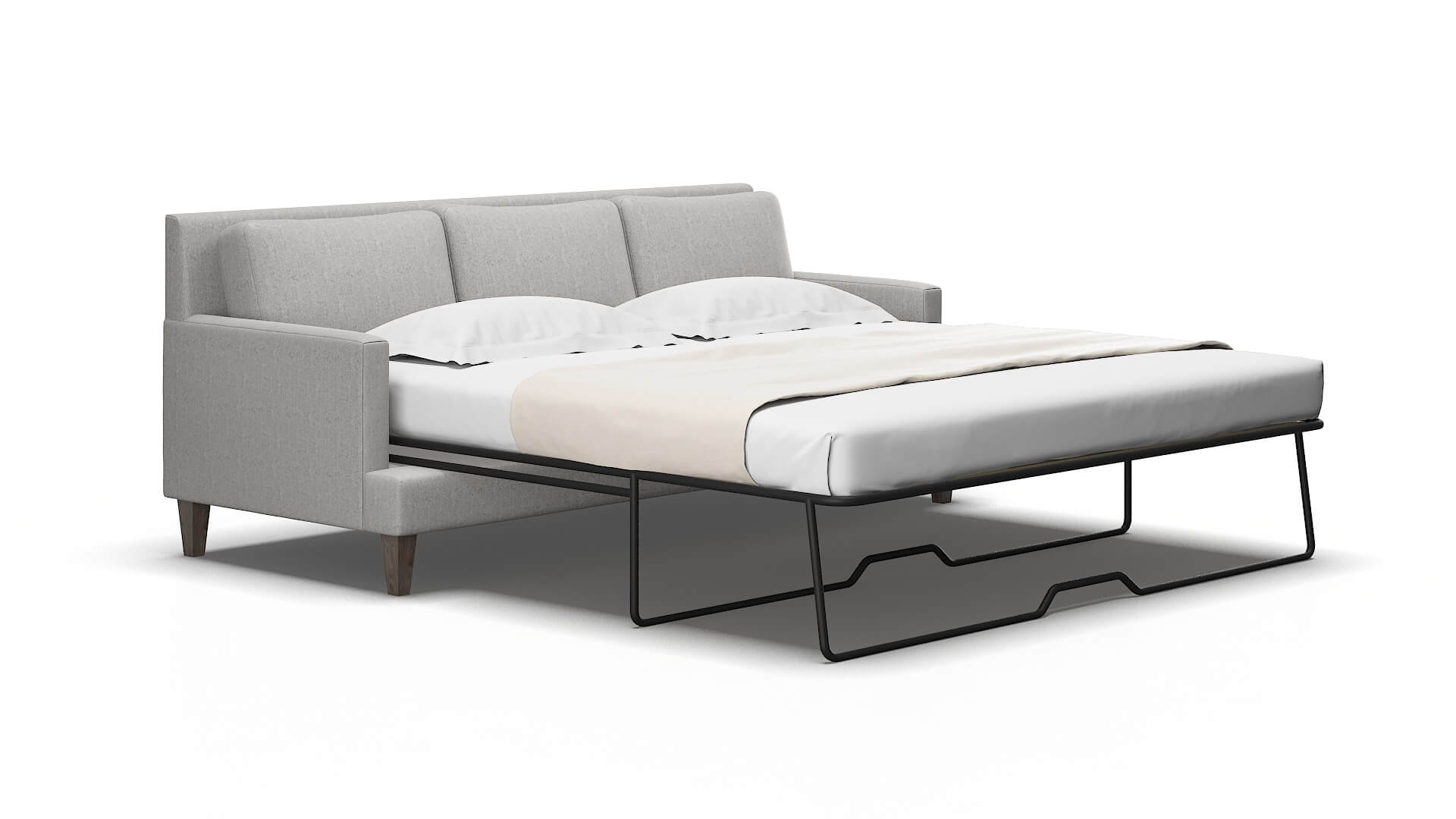 Marseille Sasha Silver Sofa Sleeper espresso legs 2