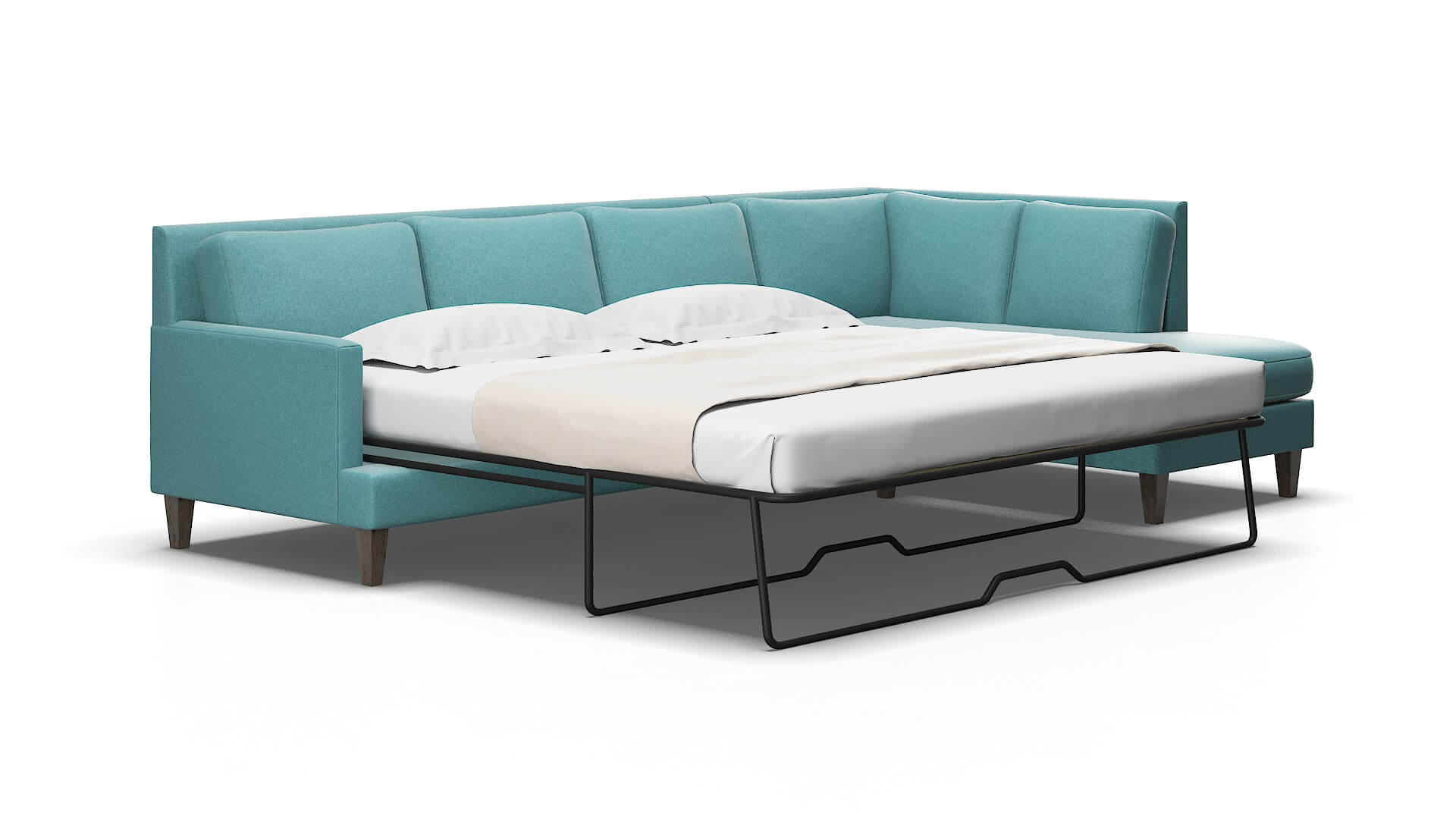 Marseille Simplex aquavita Panel sleeper Espresso Legs  2