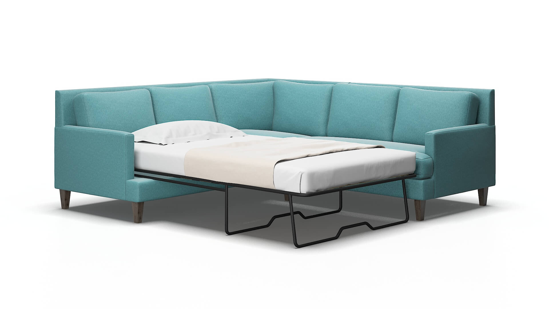 Marseille Simplex aquavita Sectional sleeper Espresso Legs  2