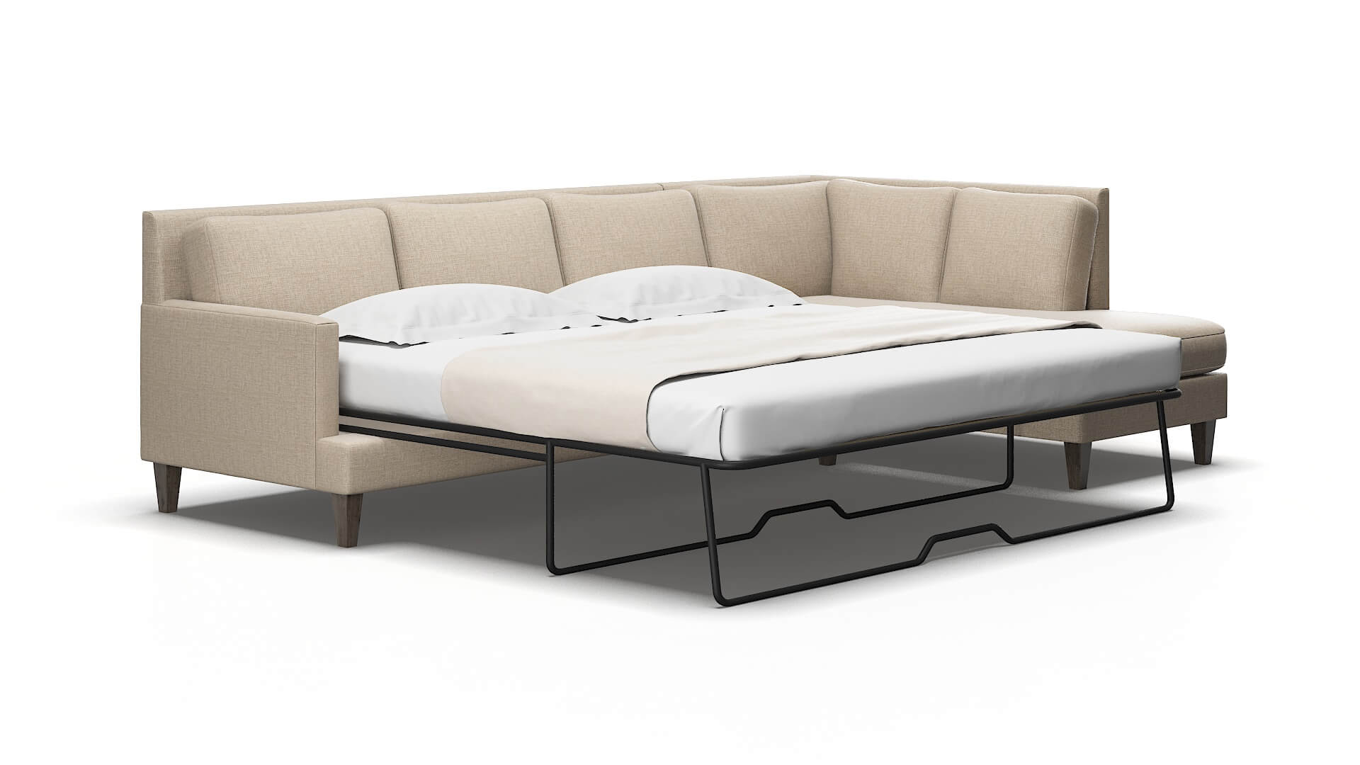 Marseille Sosoftness 74 Panel sleeper Espresso Legs  2