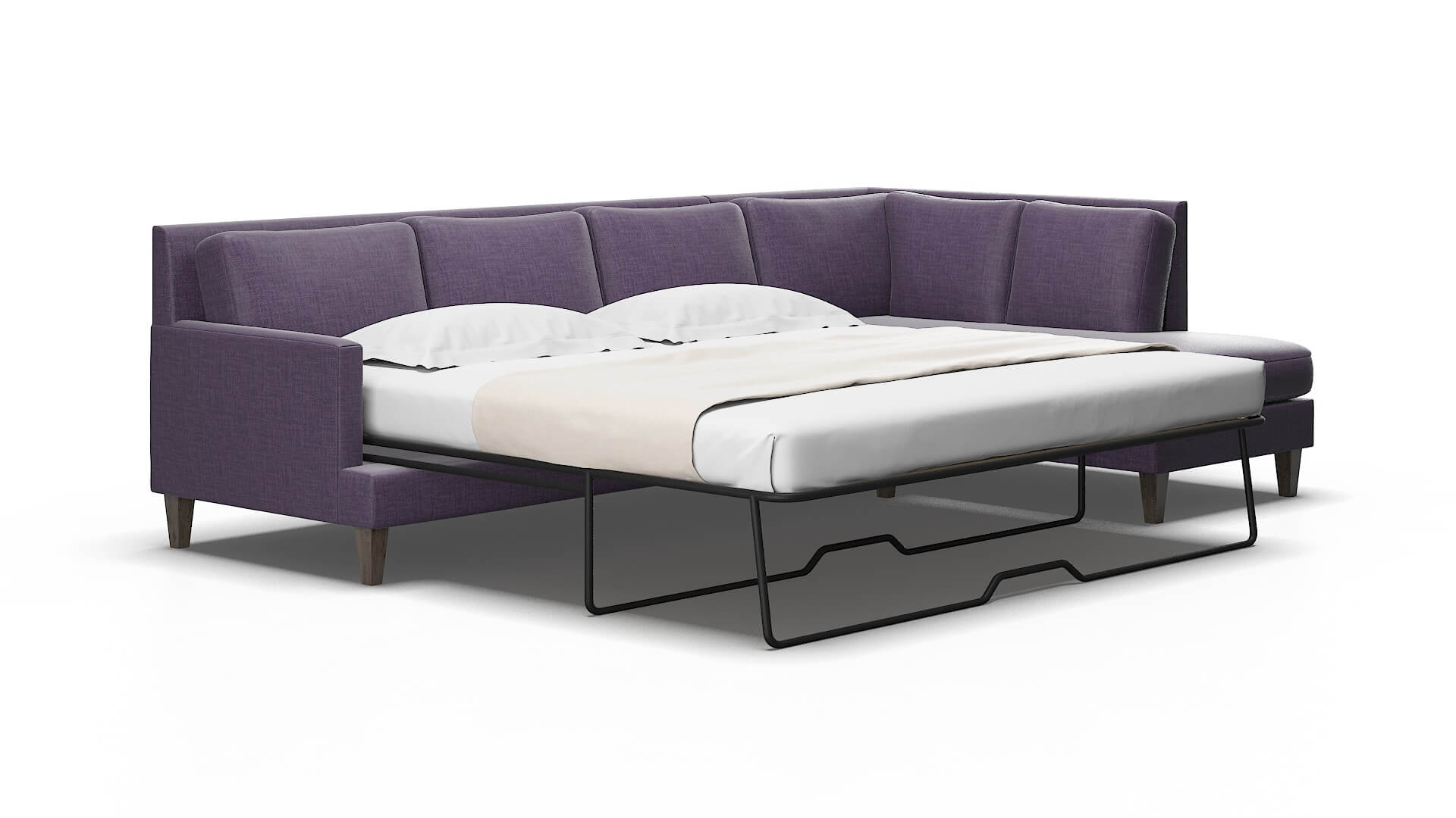 Marseille Tess blackberry Panel sleeper Espresso Legs  2