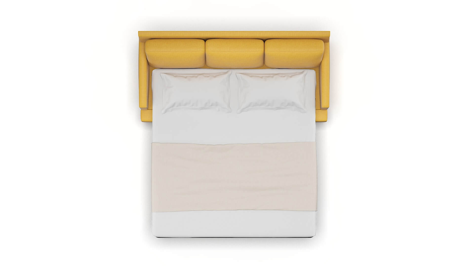 Marseille Tess Turmeric Sofa Sleeper Espresso legs 3