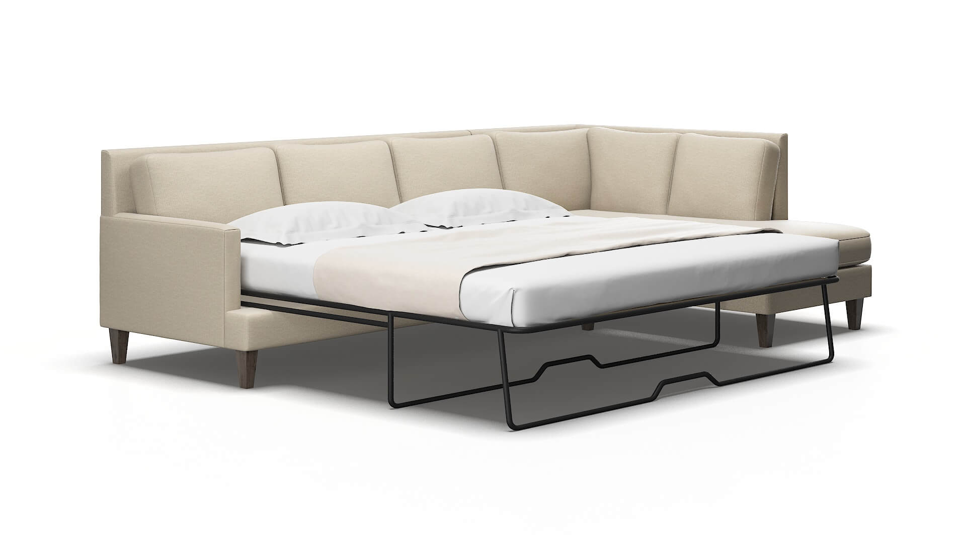 Marseille Urban_d silver Panel sleeper Espresso Legs  2