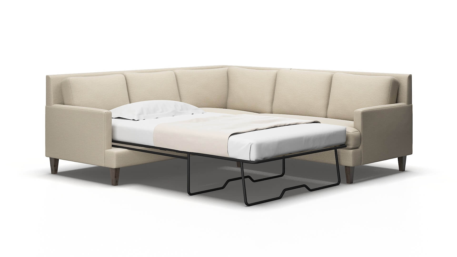 Marseille Urban_d silver Sectional sleeper Espresso Legs  2