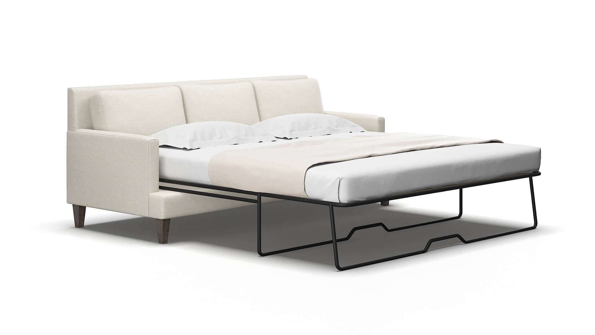 Marseille Venus cream Sofa sleeper Espresso Legs  2