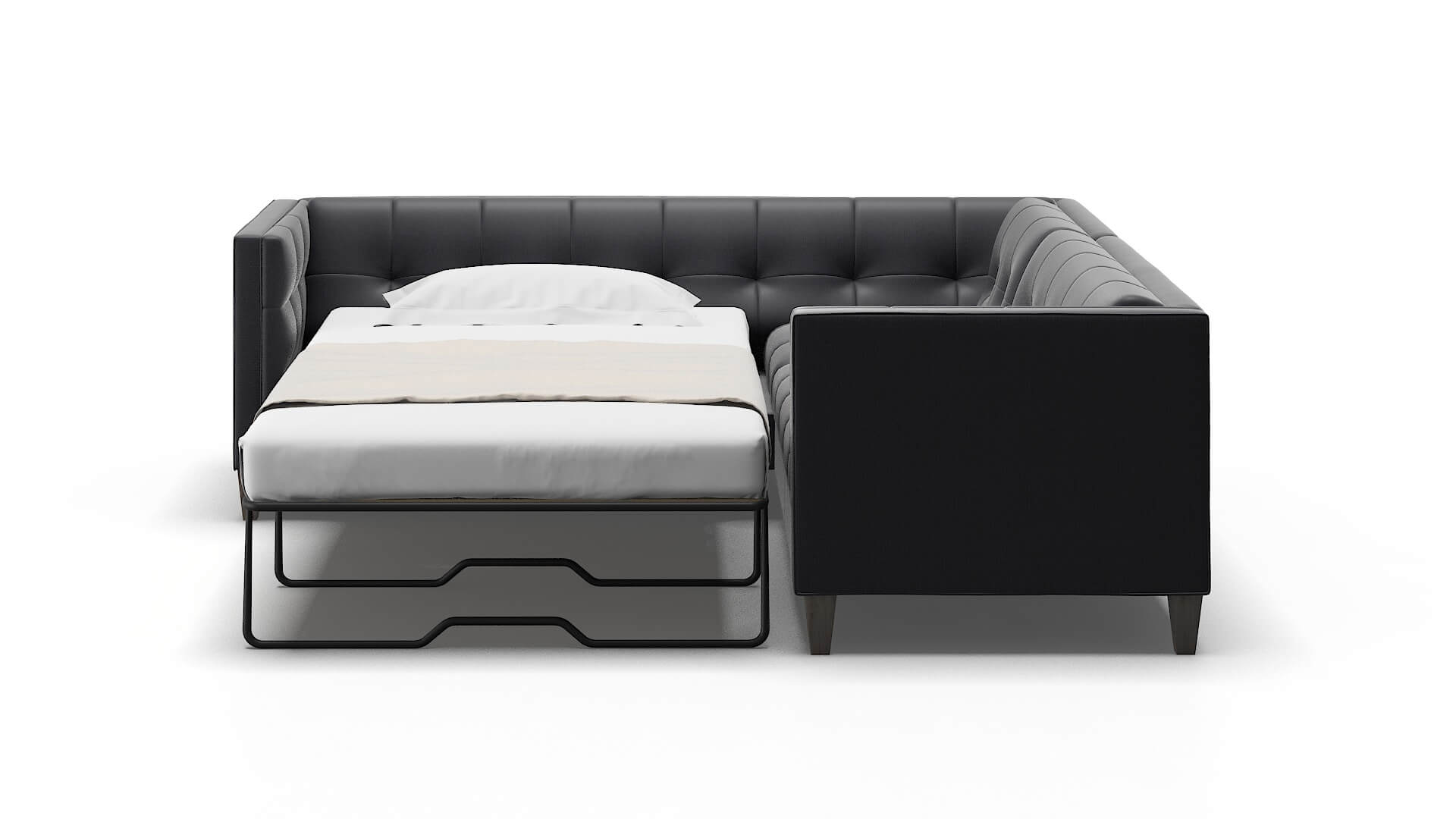 Messina Atlas_plz Navy Sectional Sleeper Espresso legs 1