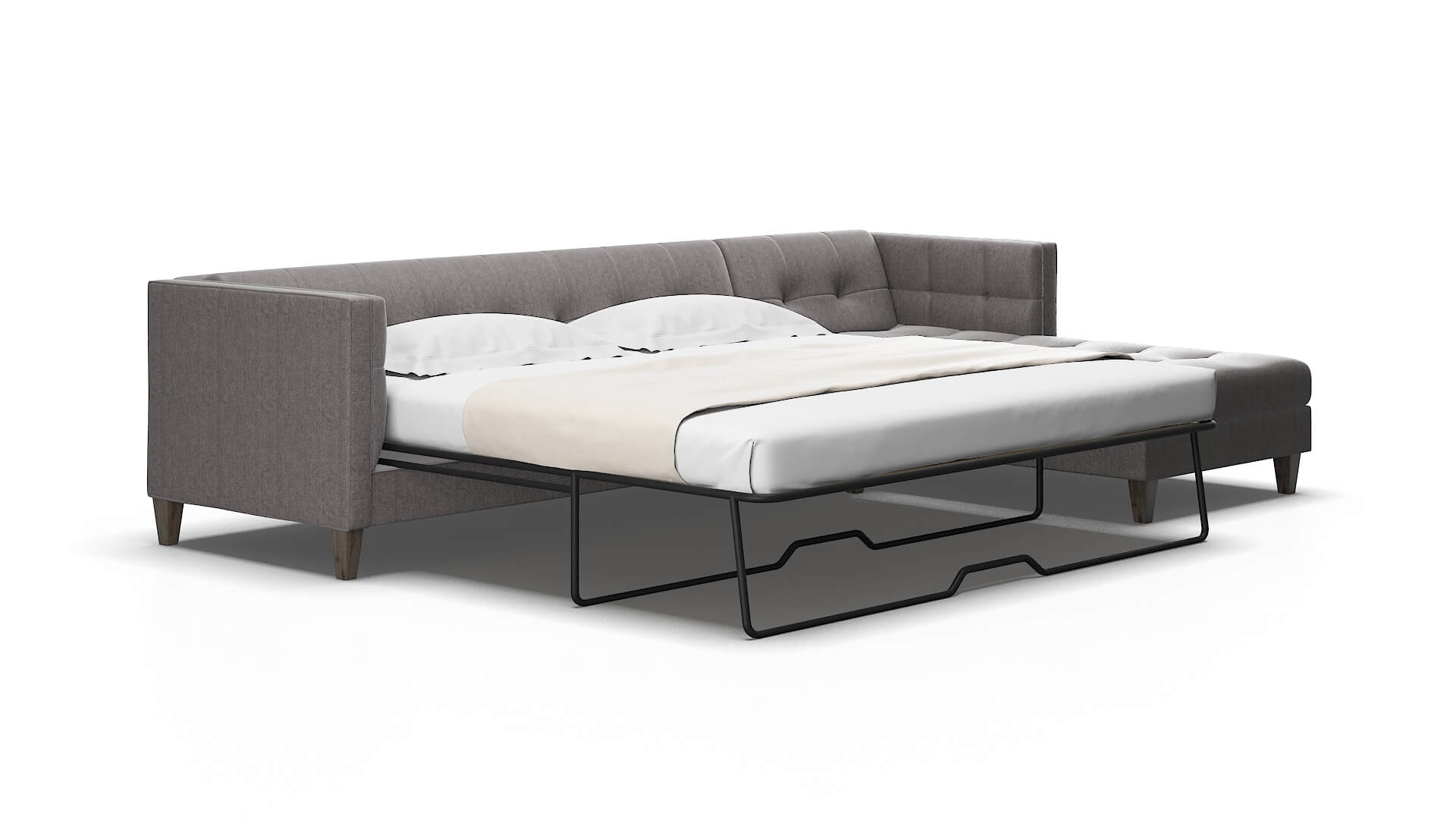 Messina Atlas_plz silver Panel sleeper Espresso Legs  2