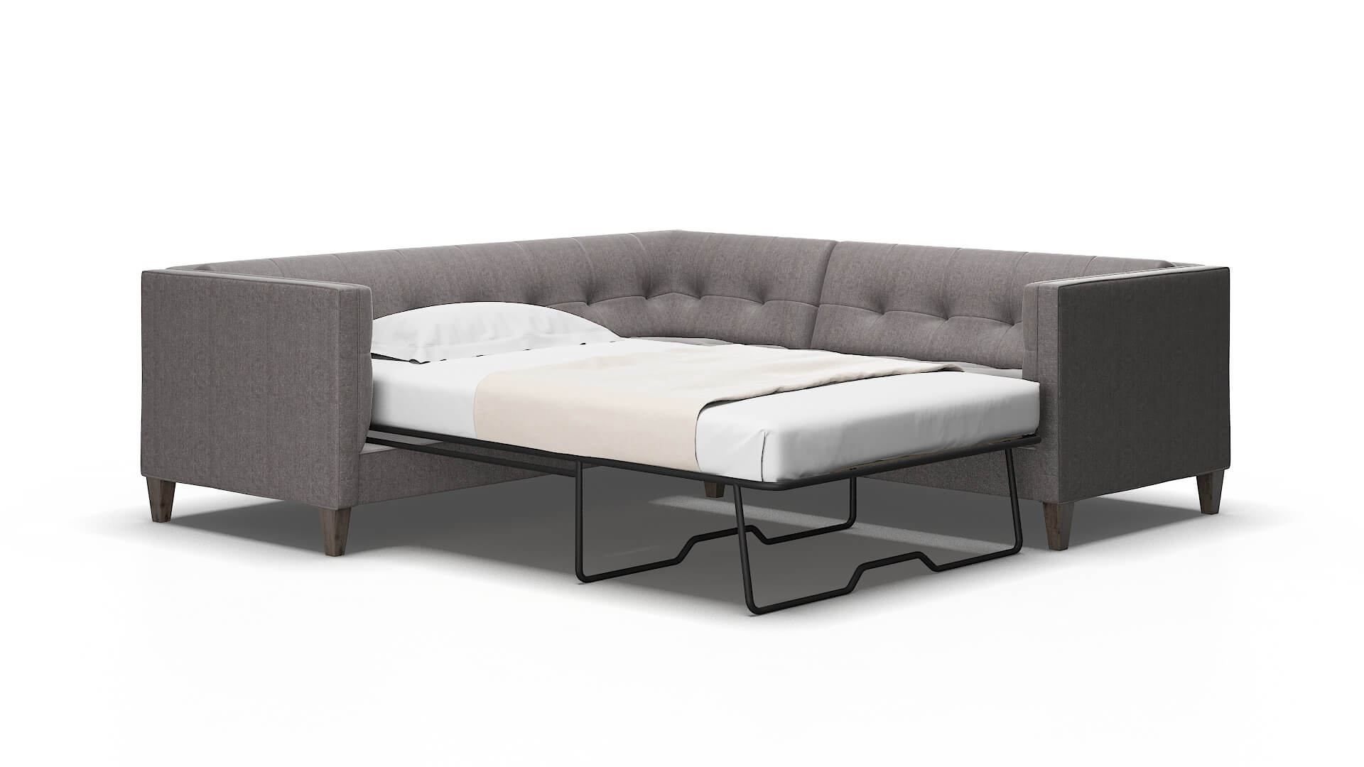 Messina Atlas_plz silver Sectional sleeper Espresso Legs  2