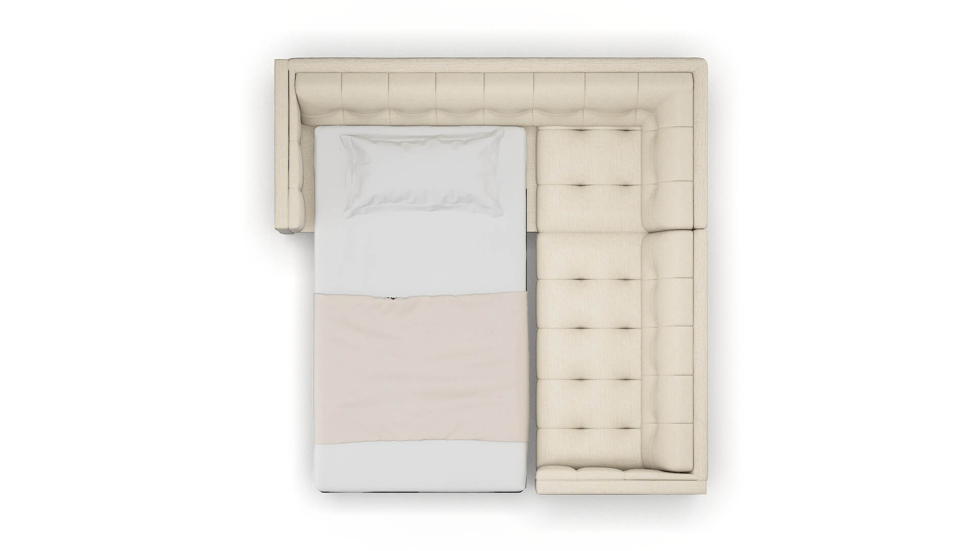 Messina Avenger Beach Sectional Sleeper Espresso legs 3