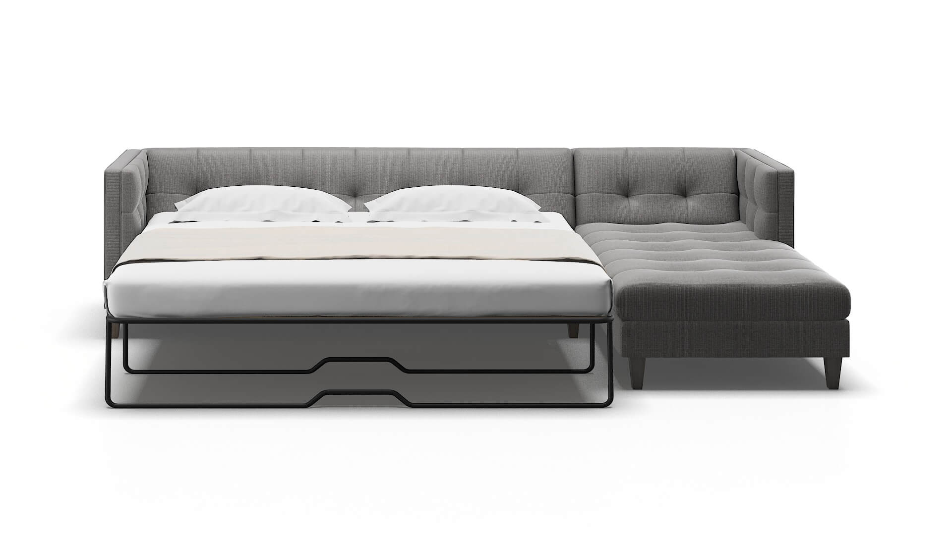 Messina Avenger Zinc Panel Sleeper Espresso legs 1