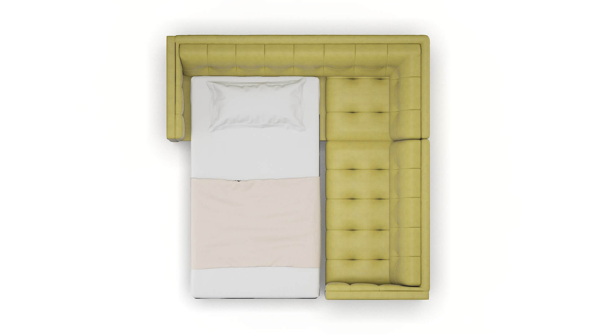 Messina Bella Apple Sectional Sleeper Espresso legs 3
