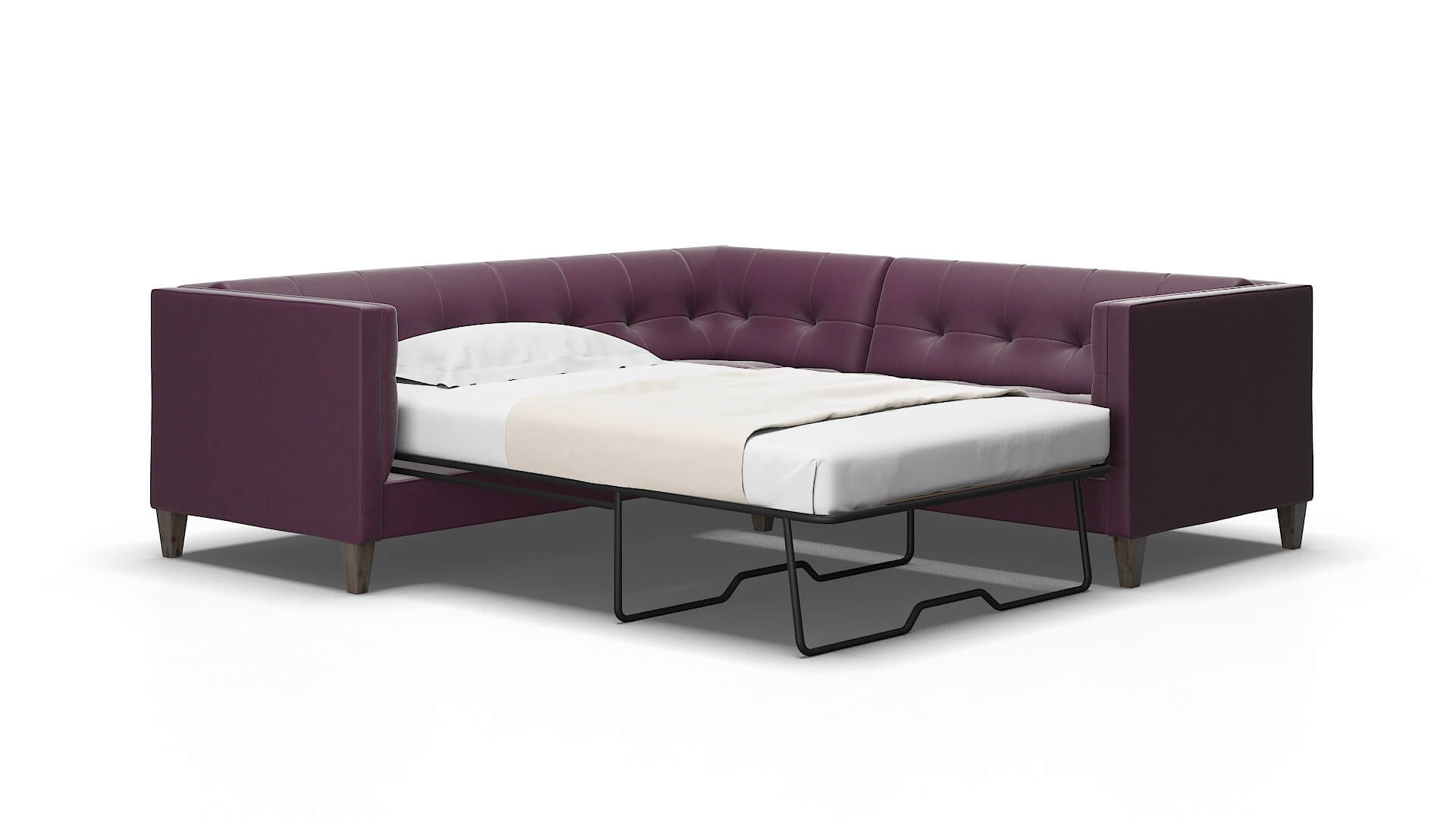 Messina Bella Aubergine Sectional Sleeper 2