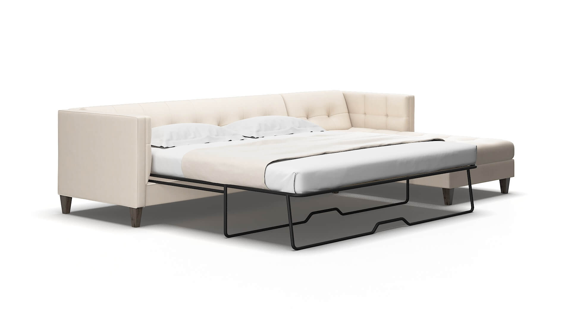 Messina Bella buckwheat Panel sleeper Espresso Legs  2