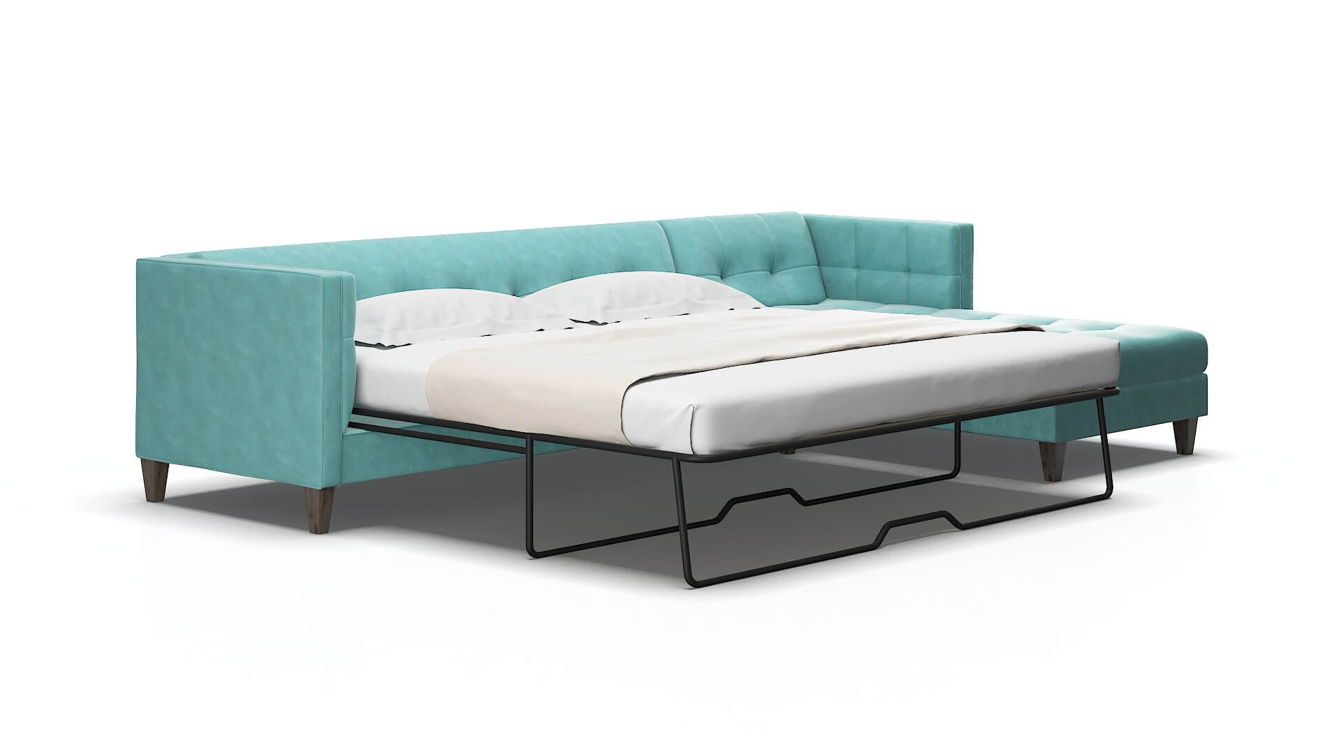 Messina Bella caribbean Panel sleeper Espresso Legs  2