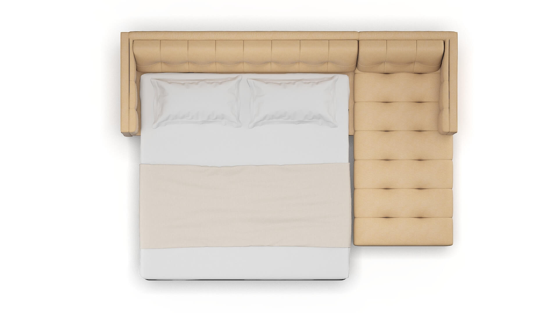 Messina Bella Coffee Panel Sleeper Espresso legs 3