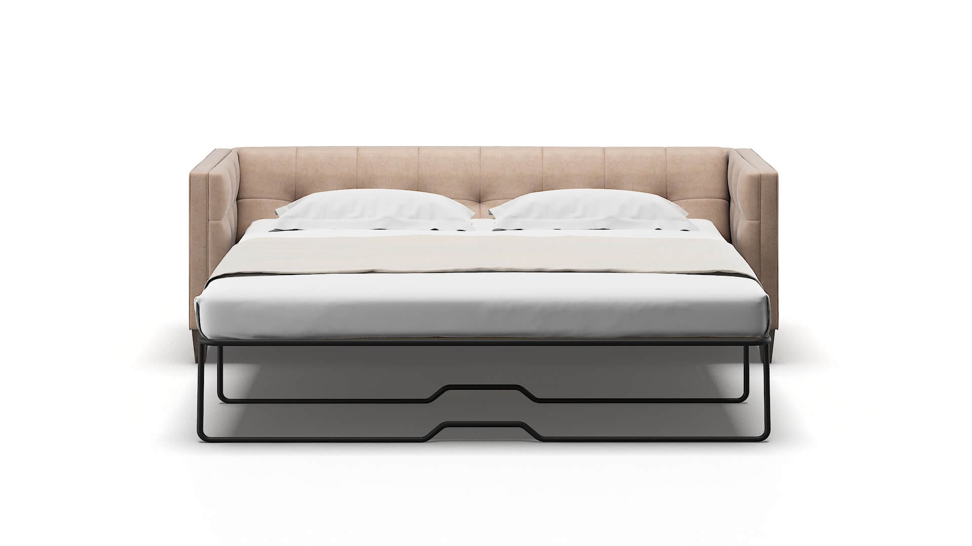 Messina Bella Pewter Sofa Sleeper Espresso legs 1