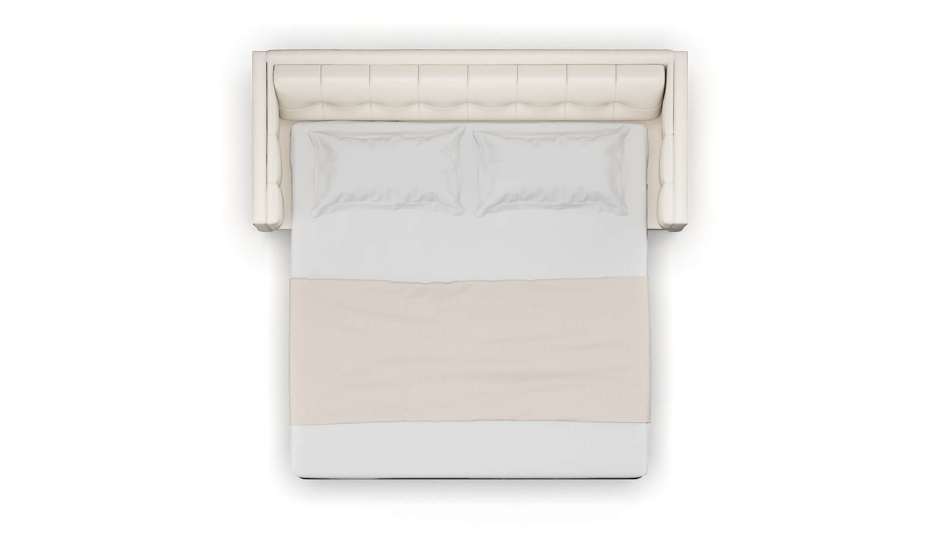 Messina Blanche Milky Sofa Sleeper Espresso legs 3