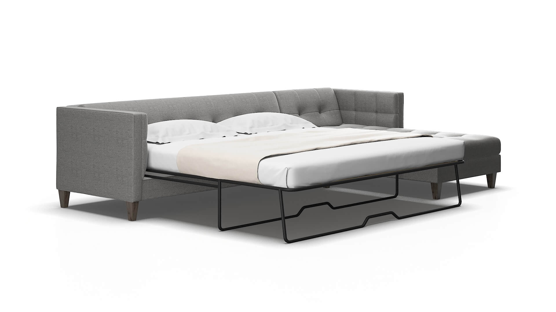 Messina Catalina steel Panel sleeper Espresso Legs  2