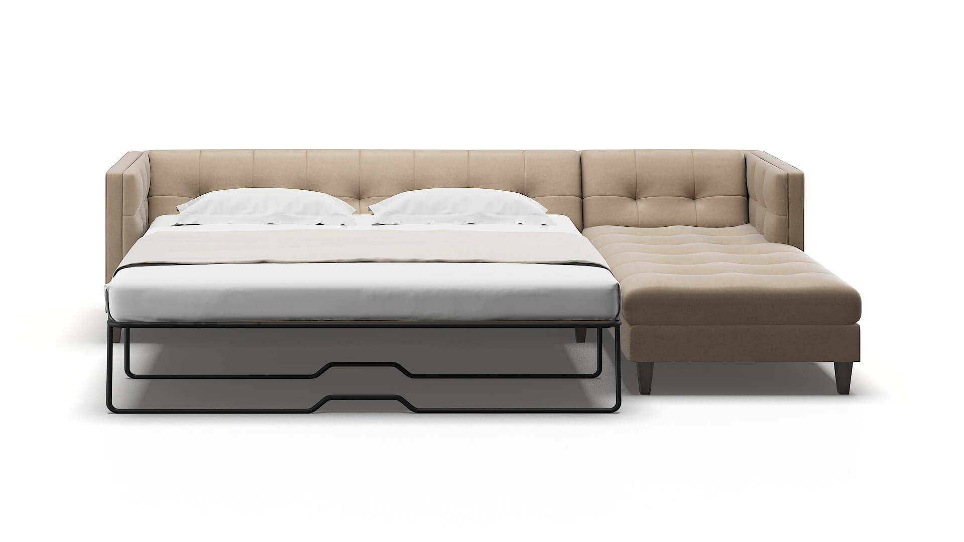 Messina Chance Platinum Panel Sleeper Espresso legs 1