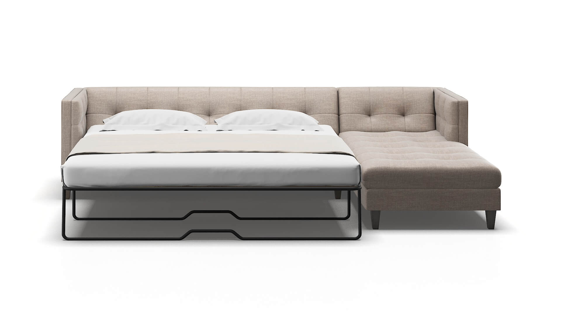 Messina Clyde Dolphin Panel Sleeper Espresso legs 1