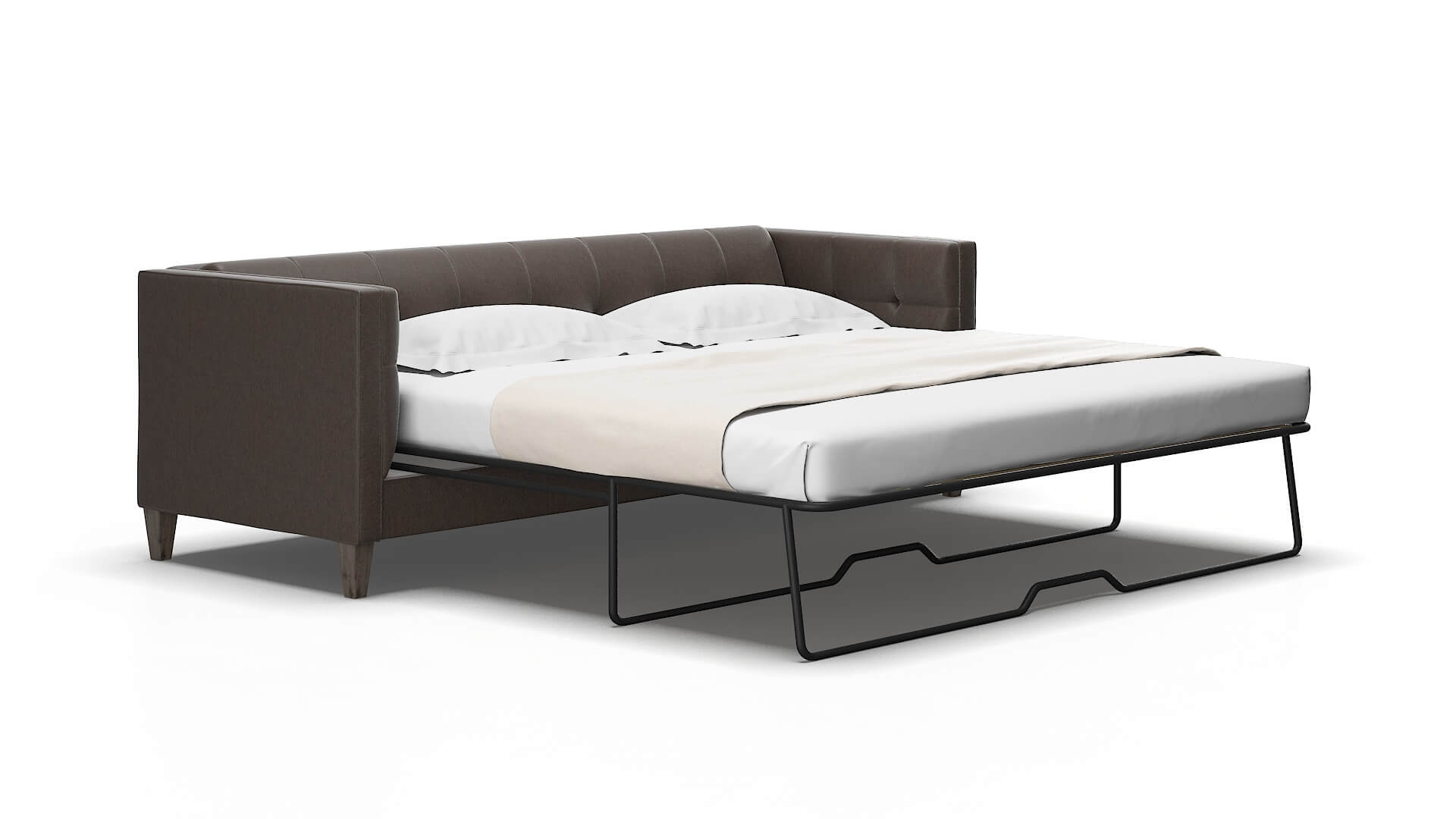 Messina Cosmo Chocolate Sofa Sleeper Espresso legs 2