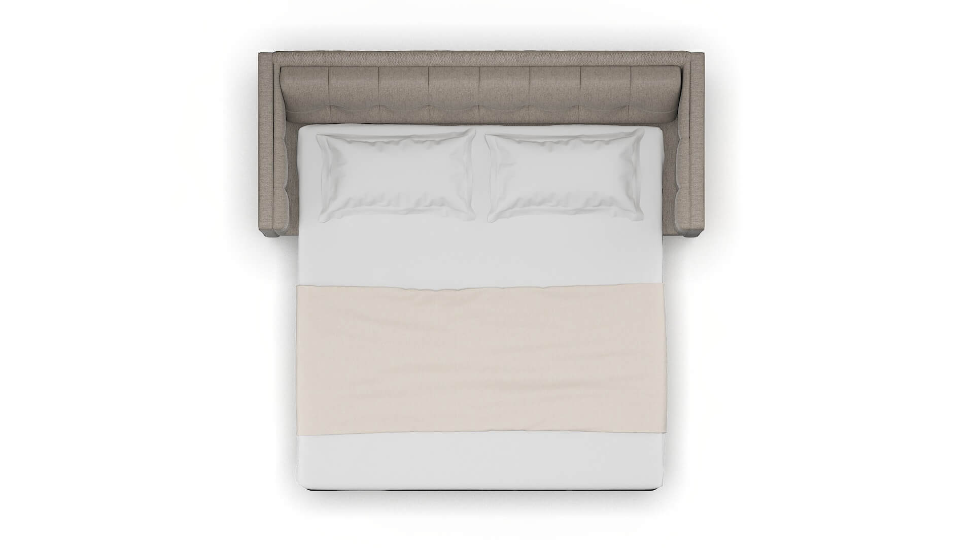 Messina Cosmo Taupe Sofa Sleeper Espresso legs 3