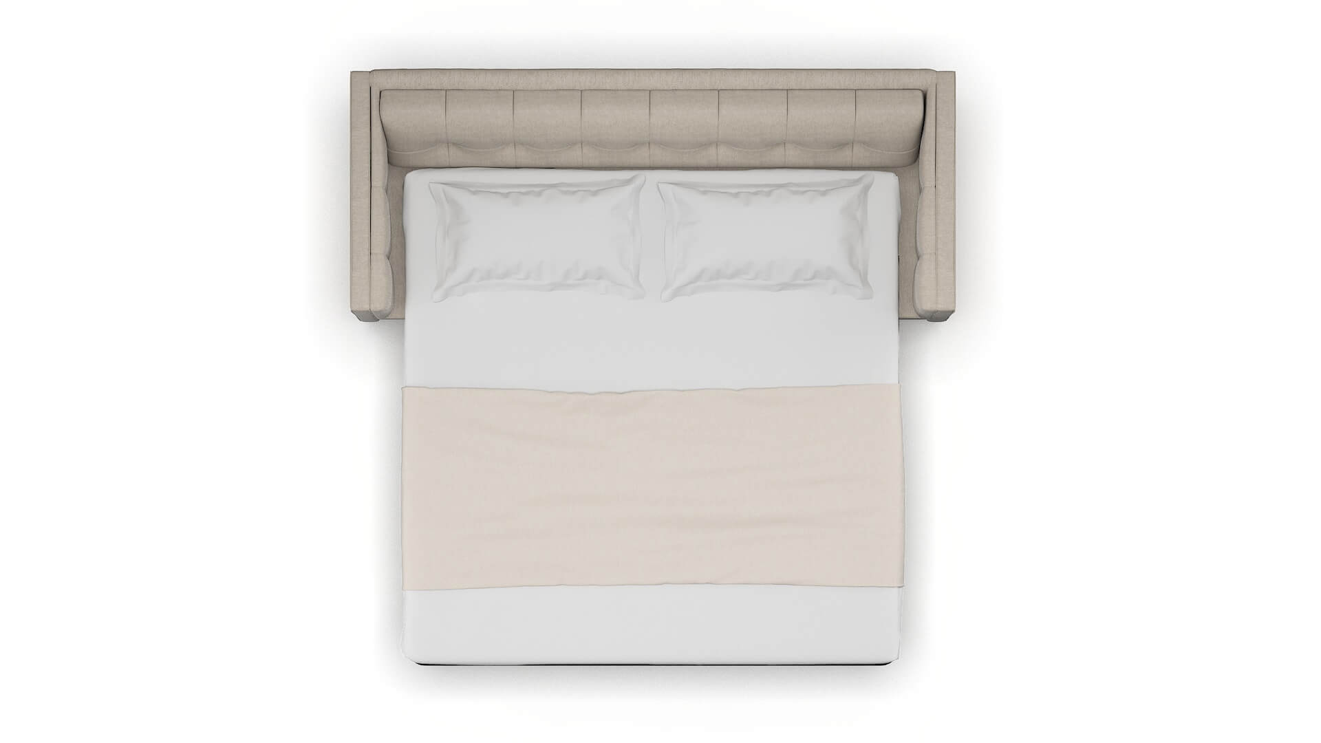 Messina Derby Linen Sofa Sleeper Espresso legs 3