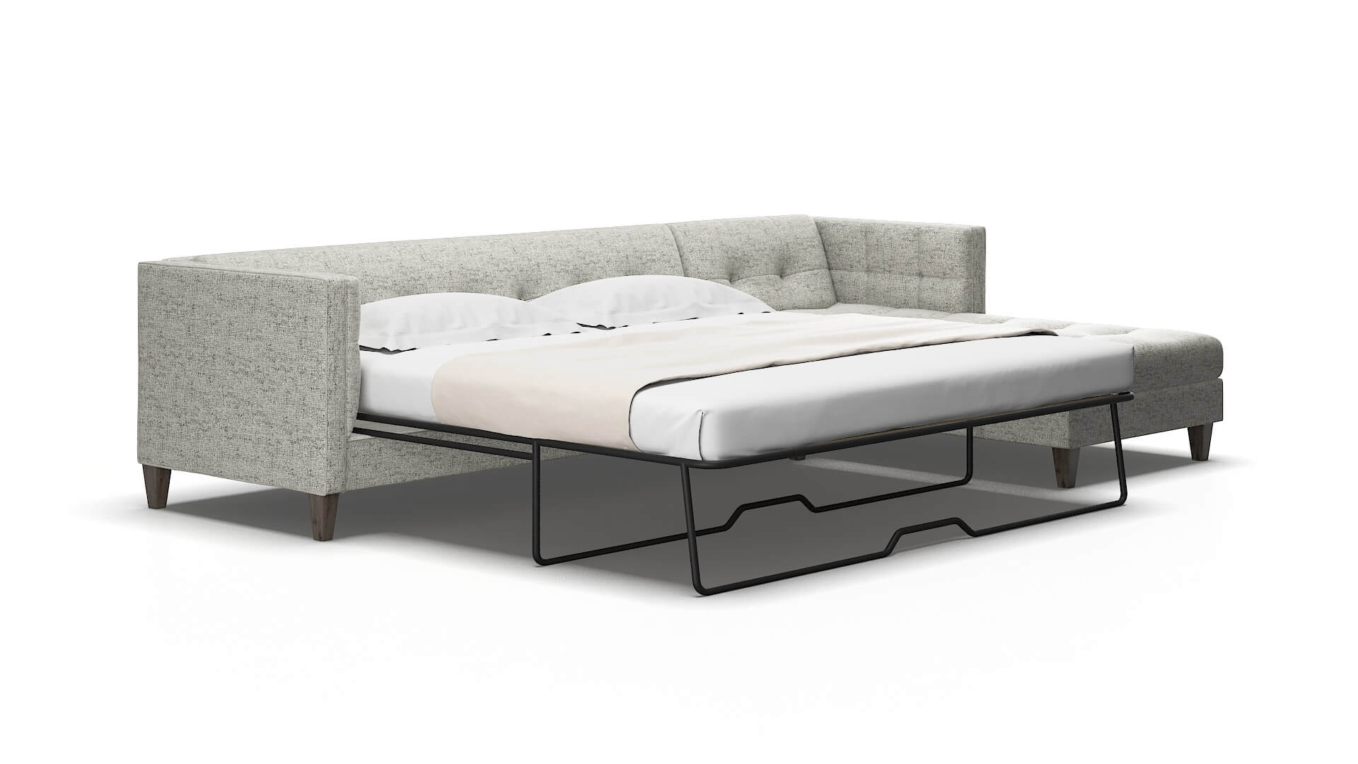 Messina Derby silver Panel sleeper Espresso Legs  2