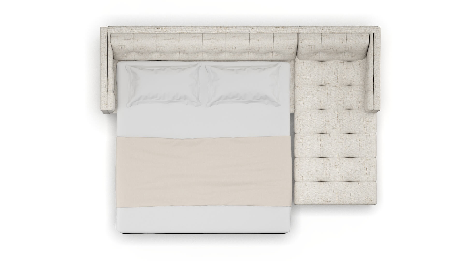 Messina Derby Taupe Panel Sleeper Espresso legs 3