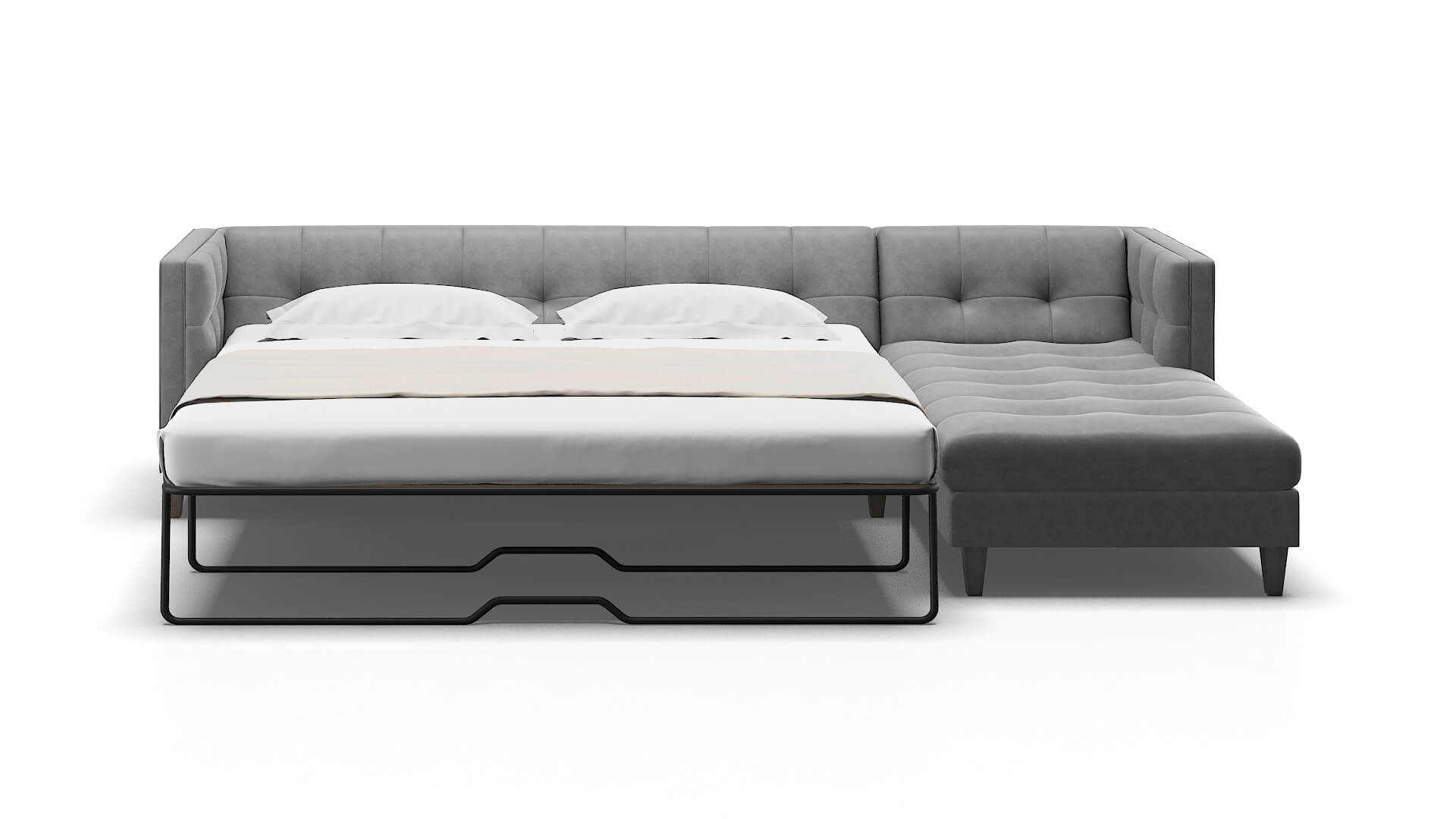 Messina Dream_d Charcoal Panel Sleeper Espresso legs 1