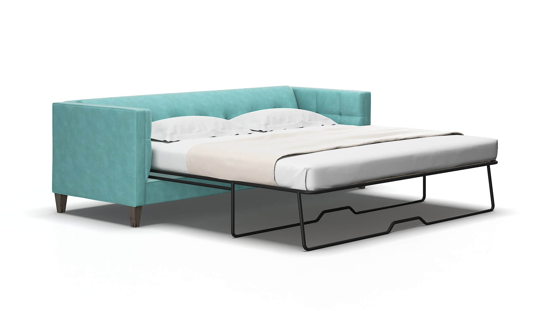 Messina Dream_d french_blue Sofa sleeper Espresso Legs  2