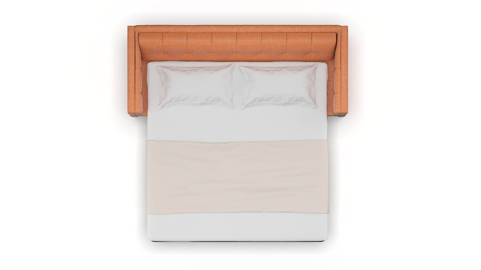 Messina Durham Tangerine Sofa Sleeper Espresso legs 3