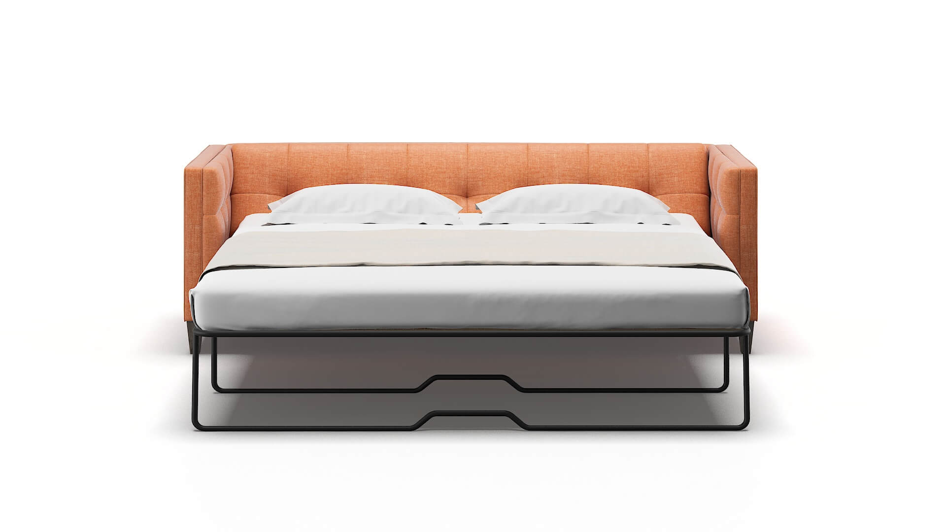 Messina Hepburn Appricot Sofa Sleeper Espresso legs 1