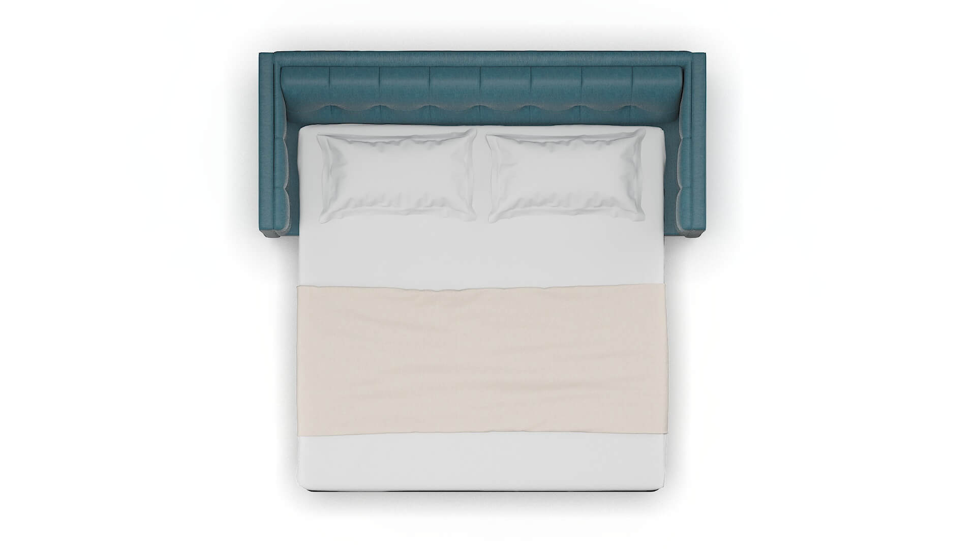 Messina Hepburn Teal Sofa Sleeper Espresso legs 3