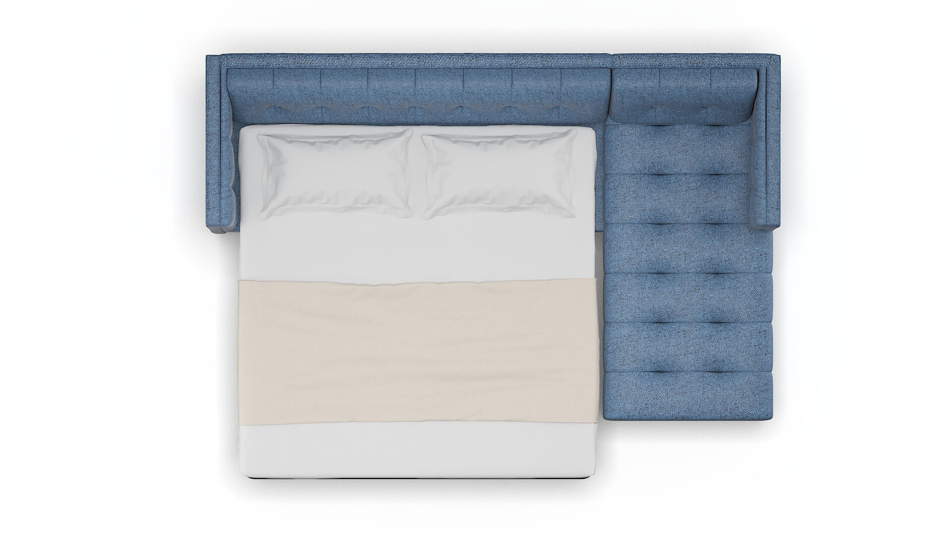 Messina Hepburn Water Panel Sleeper Espresso legs 3