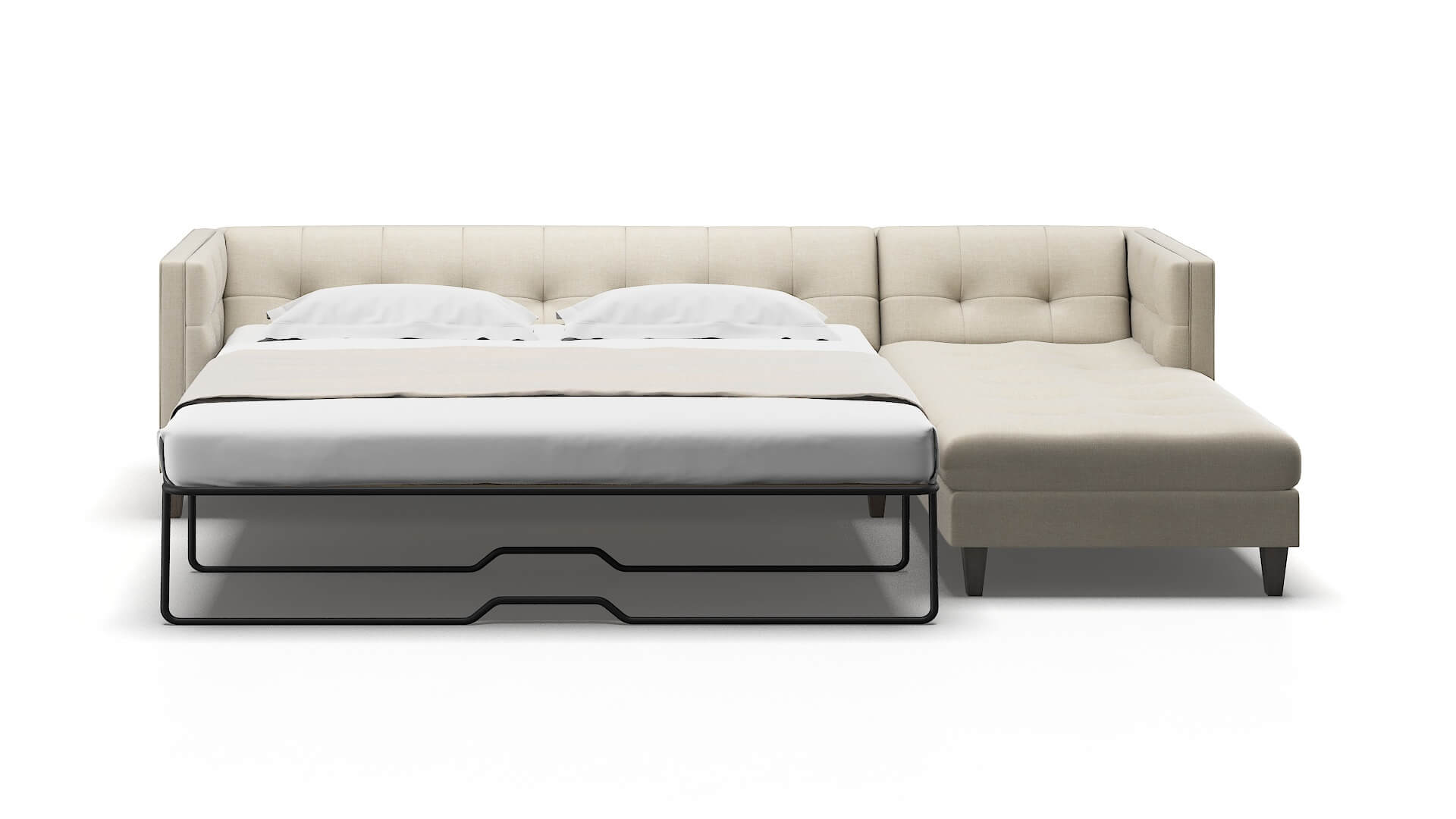 Messina Keylargo Almond Panel Sleeper Espresso legs 1