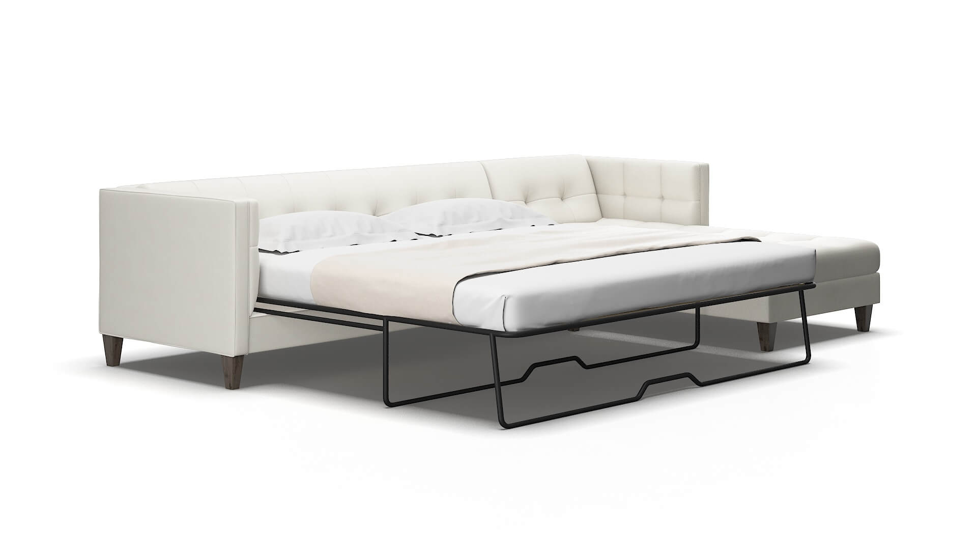 Messina Keylargo oatmeal Panel sleeper Espresso Legs  2