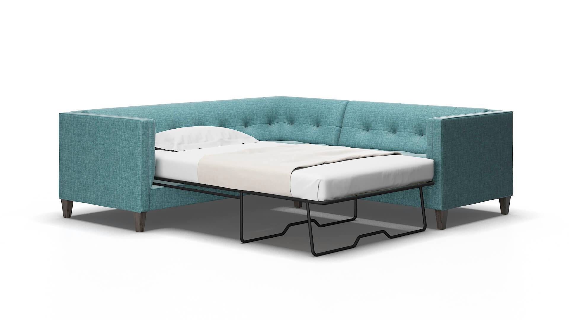 Messina Keylargo zenithteal Sectional sleeper Espresso Legs  2
