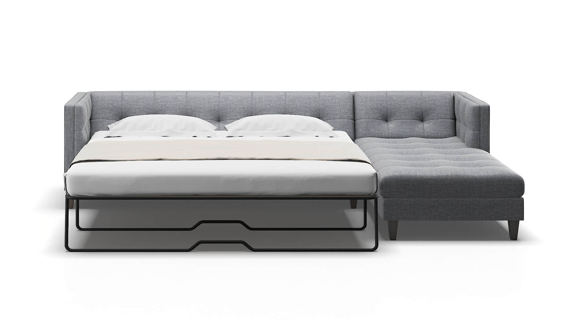 Messina Lana Ash Panel Sleeper Espresso legs 1