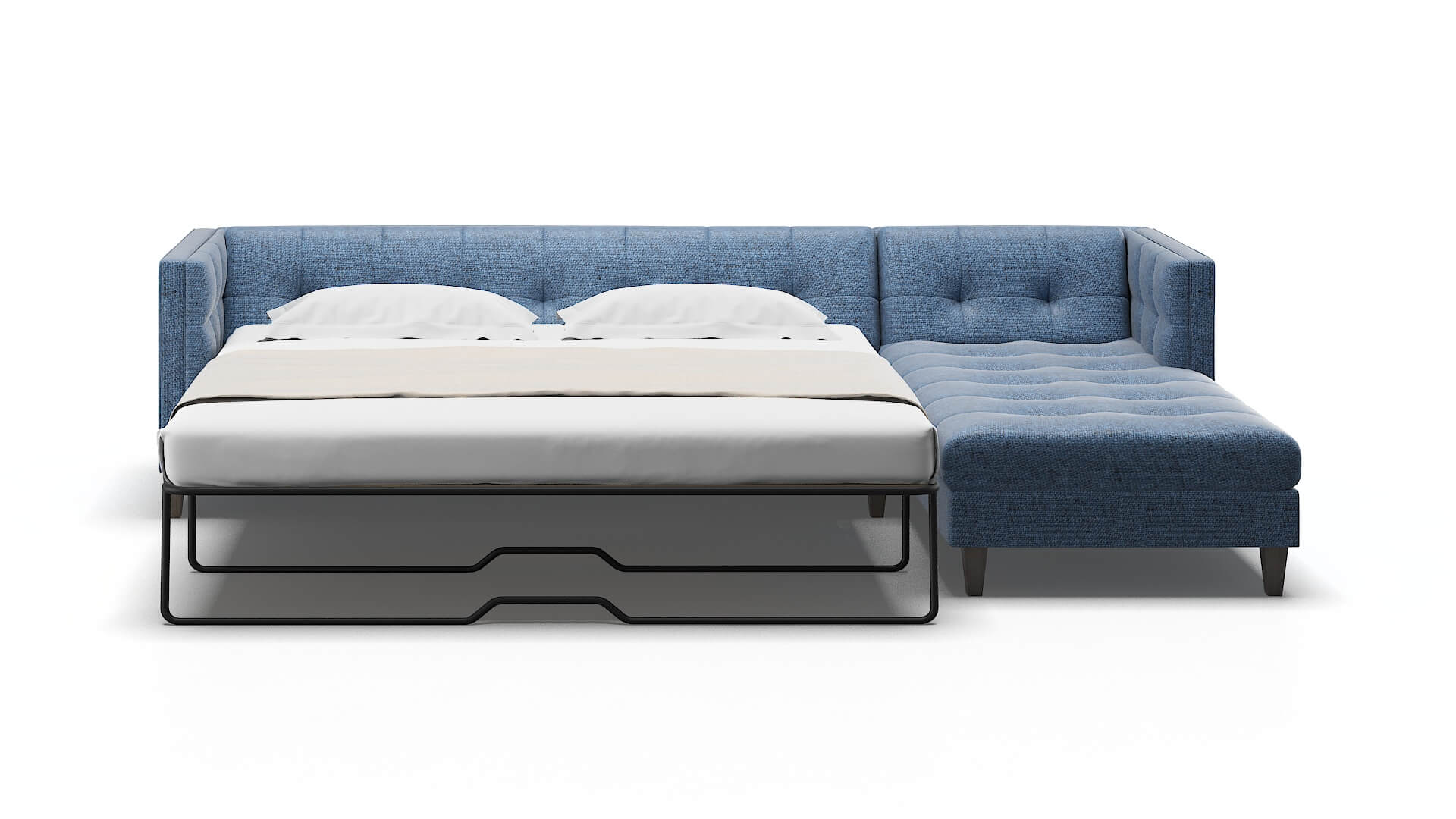 Messina Leslie Indigo Panel Sleeper Espresso legs 1