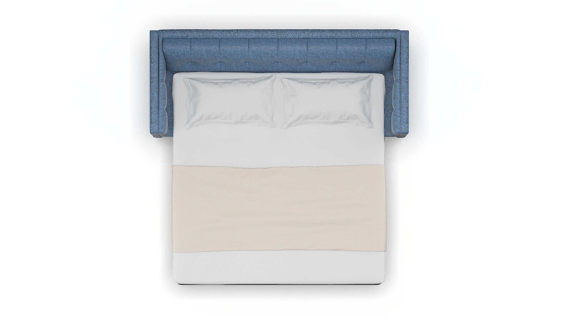 Messina Leslie Indigo Sofa Sleeper Espresso legs 3