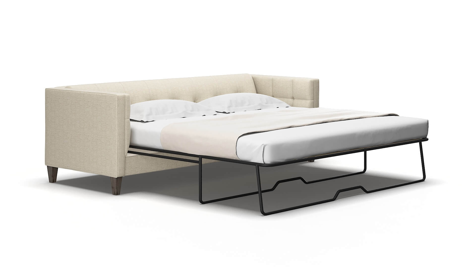 Messina Malibu Sand Sofa Sleeper espresso legs 2