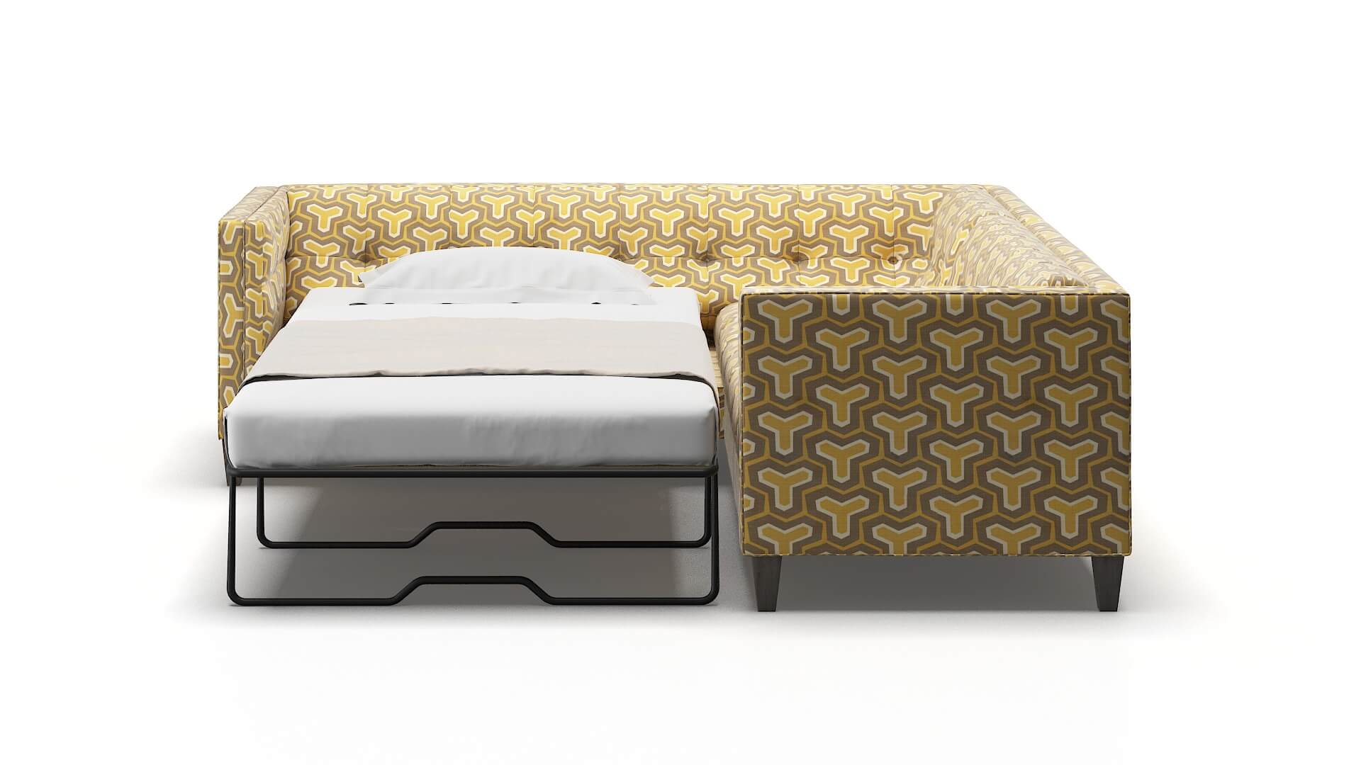 Messina Merci Dijon Sectional Sleeper Espresso legs 1