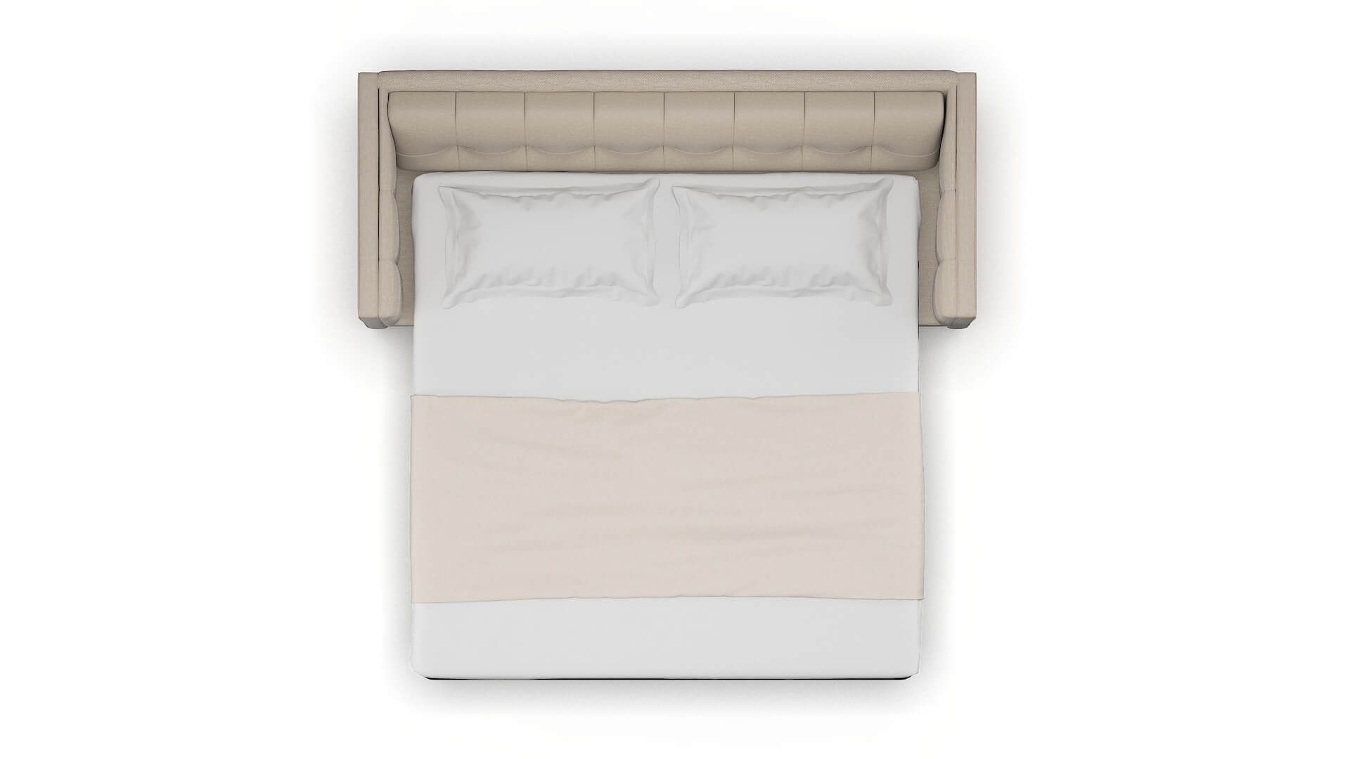 Messina Naples Almond Sofa Sleeper Espresso legs 3