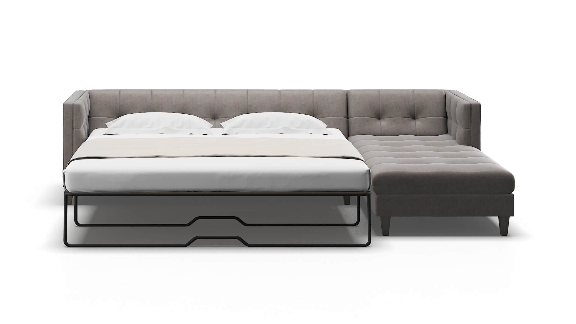 Messina Noble Otter Panel Sleeper Espresso legs 1