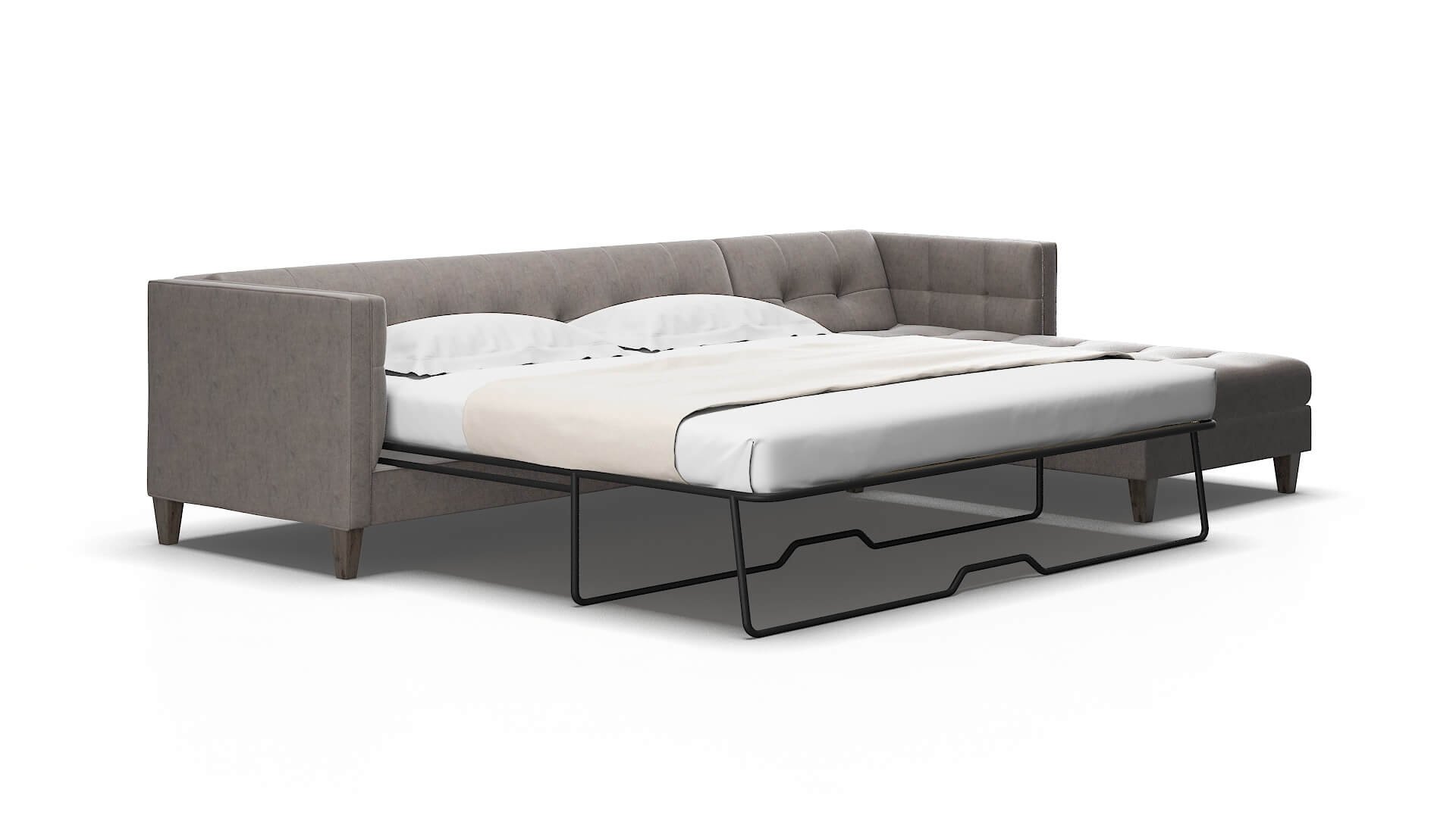 Messina Noble otter Panel sleeper Espresso Legs  2