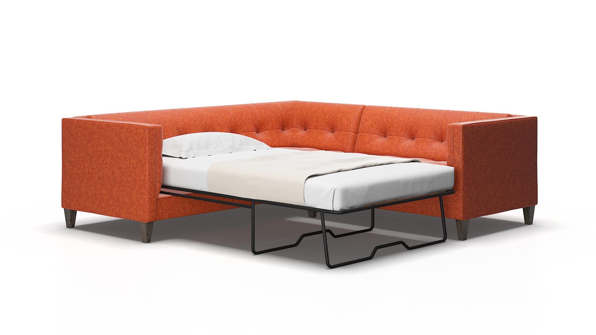 Messina Notion Tang Sectional Sleeper Espresso Legs 2