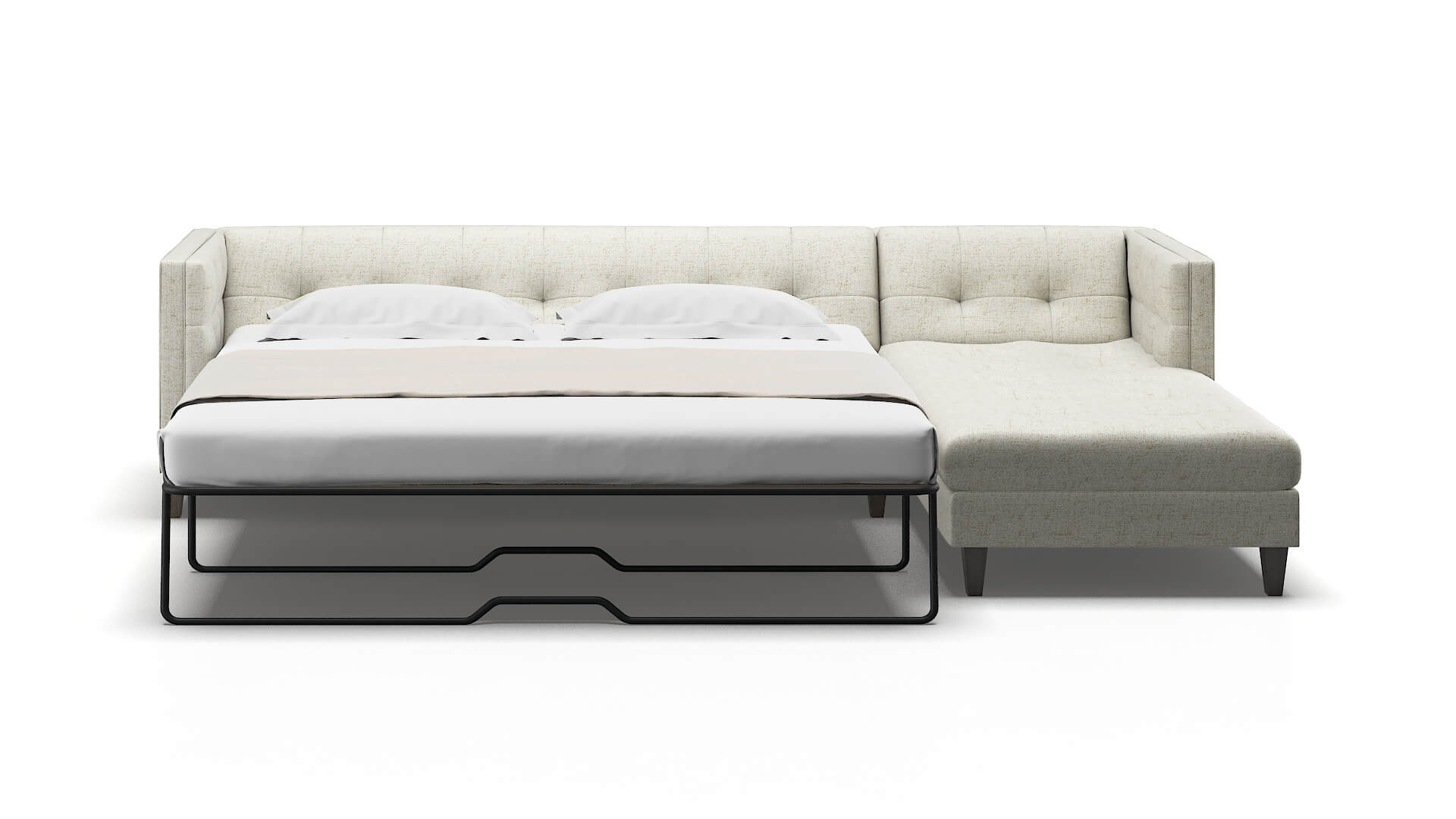 Messina Oceanside Birch Panel Sleeper Espresso legs 1