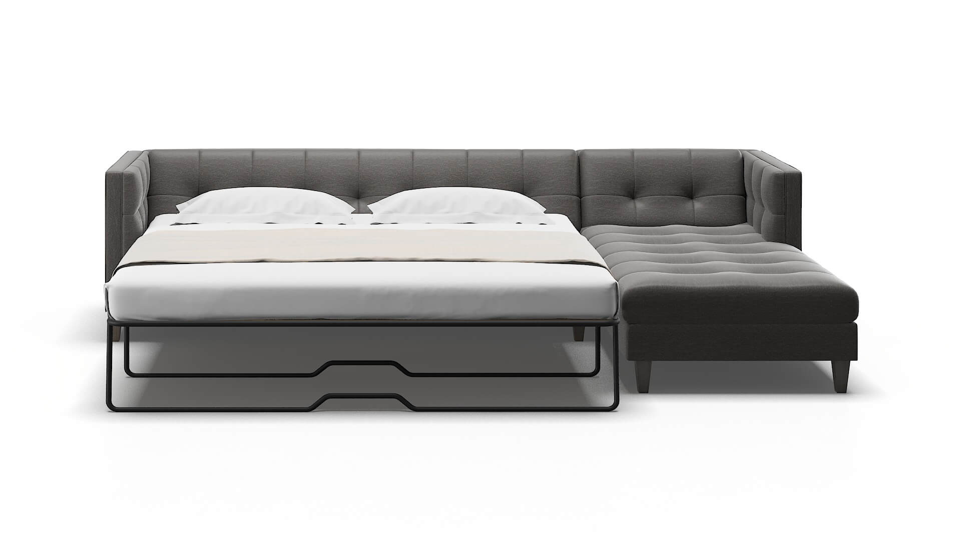Messina Oscar Grey Panel Sleeper Espresso legs 1