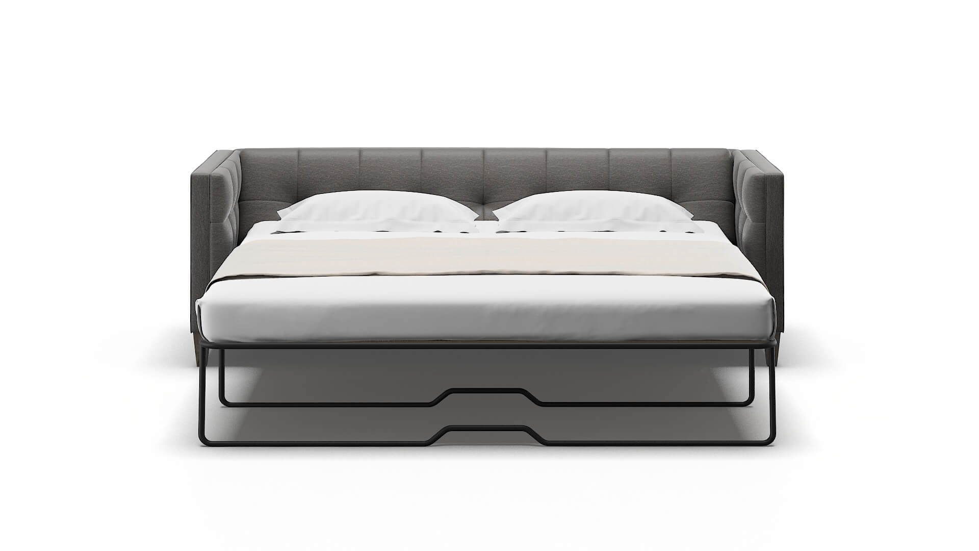 Messina Oscar Grey Sofa Sleeper Espresso legs 1